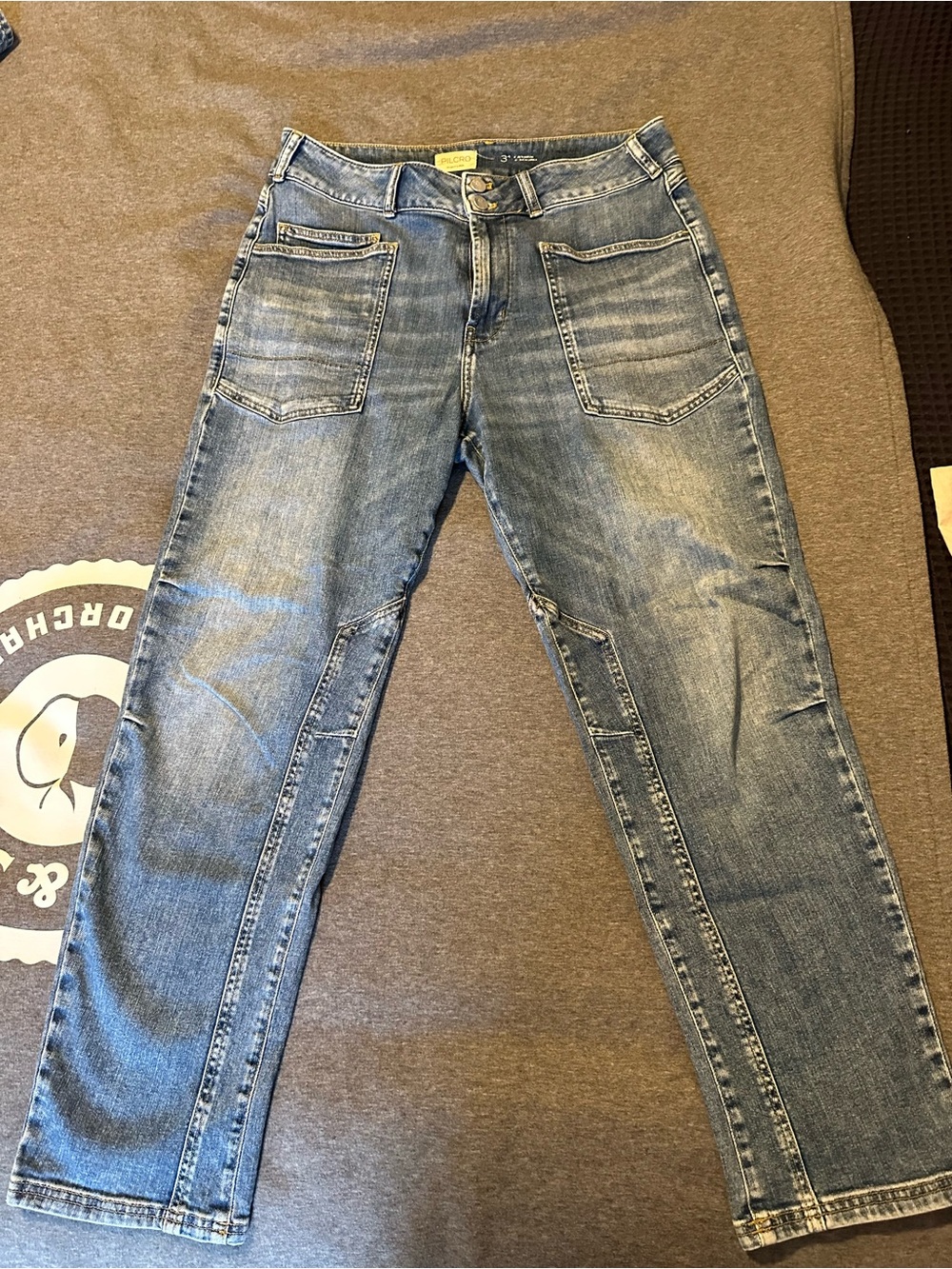 Pilcro Faded Indigo Straight Jeans